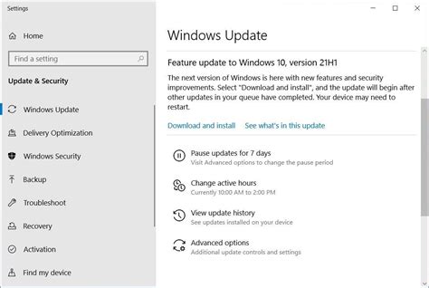 How To Block The Windows 10 May 2021 Update Version 21h1 From