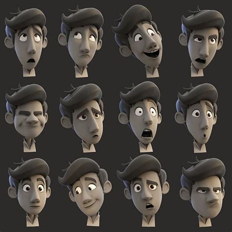 Jimmy Levinsky En Instagram “some Examples Of Facial Expressions Using The Fac Cartoon Faces