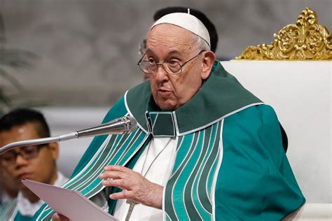 Full Text Pope Francis Homily Closing The 2023 Synod On Synodality