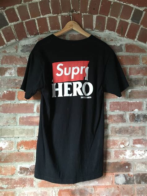 Supreme Supreme X Anti Hero Black Pocket T Shirt Summer 2014 Large