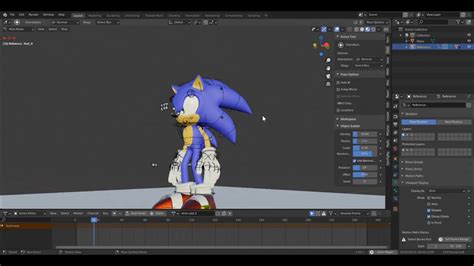 Sonic Animation Soniccustomrigblender29 Youtube