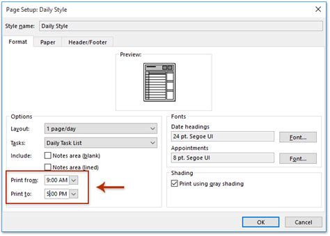 How To Print An Outlook Calendar In 15 Minute Increments