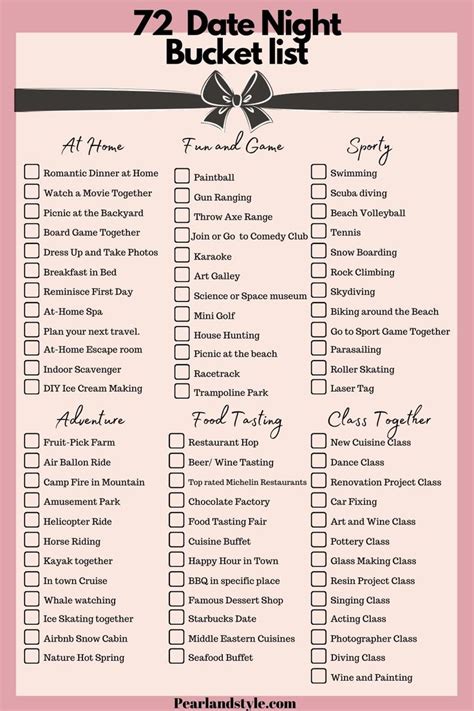 72 Best Date Night Ideas For Couple Romantic Date Night Ideas Day