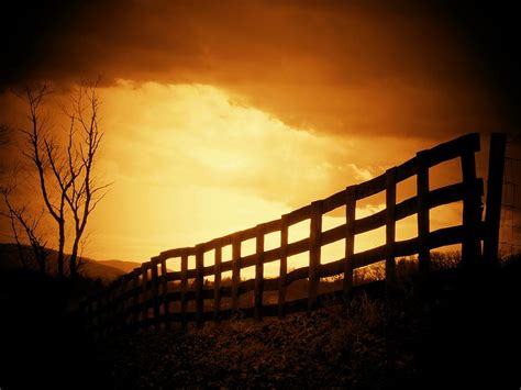 Fence On Hill Photograph By Michael L Kimble Fine Art America
