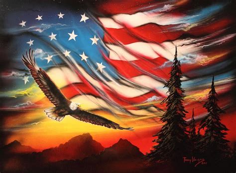 America Painting By Tony Vegas Fine Art America