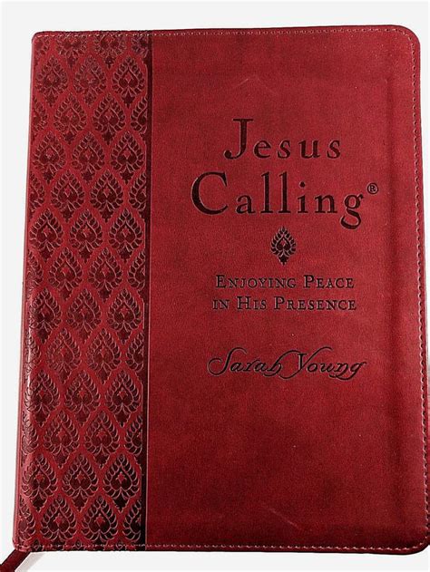 Jesus Calling Sarah Young 365 Daily Devotional Book 2011 Red Imitation
