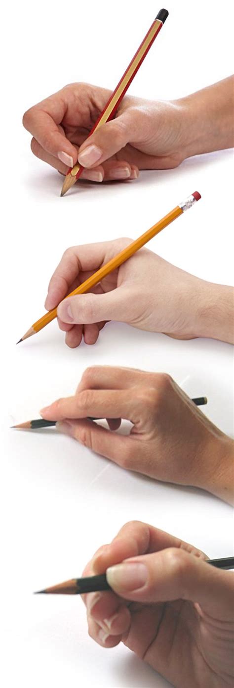 3 Ways To Hold A Pencil How To Draw Hands Hand Drawing Reference