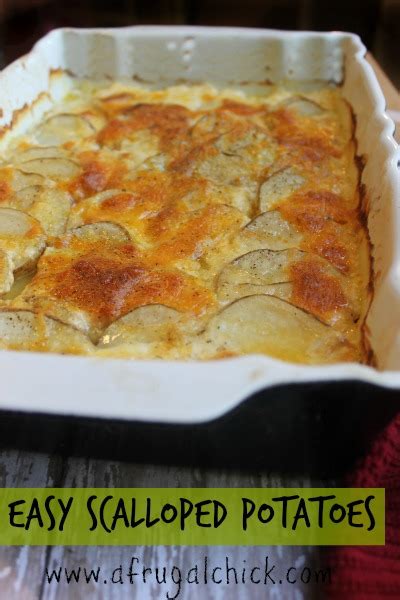Scalloped potatoes are thinly sliced potatoes cooked in a creamy sauce. Easy Scalloped Potatoes Recipe