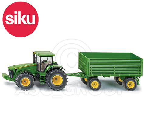 Siku No1953 150 John Deere Tractor With Tipping Trailer Dicast Model