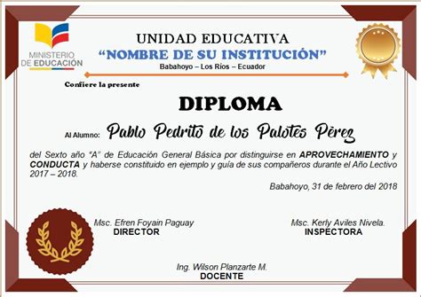 Diploma Para NiÑos Diplomas Plantilla Diplomas Para Editar Diplomas