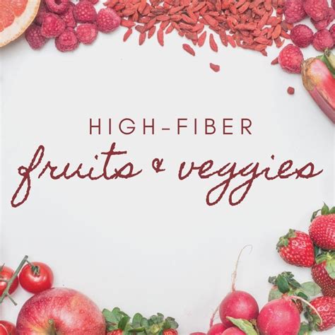 High Fiber Fruits And Vegetables List Caloriebee