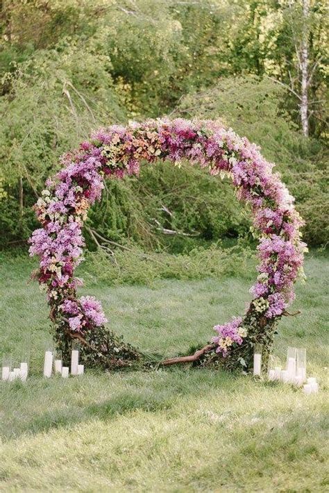 Ultra Romantic Pink Circular Floral Arch Weddingarch Floralarch