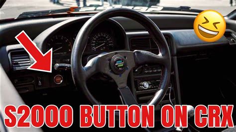 How To Install A S2000 Push Start Button On A Honda Crx Youtube