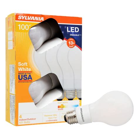 Sylvania 100w Equivalent A21 Led Light Bulb Glass Dimmable Soft