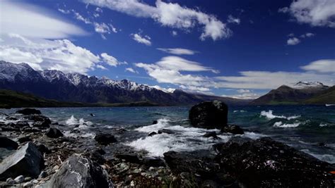 Snow Capped Peaks And Mountains Landscape In New Zealand Image Free
