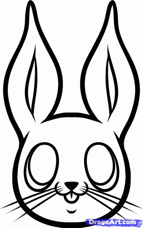 Here you have a very nice drawing of a rabbit, which at first glance gives the impression of having a crazy face. How to Draw an Easter Bunny Face, Step by Step, Easter ...
