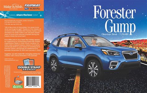 Try Our Forester Gump Craft Beer | Fairway Subaru