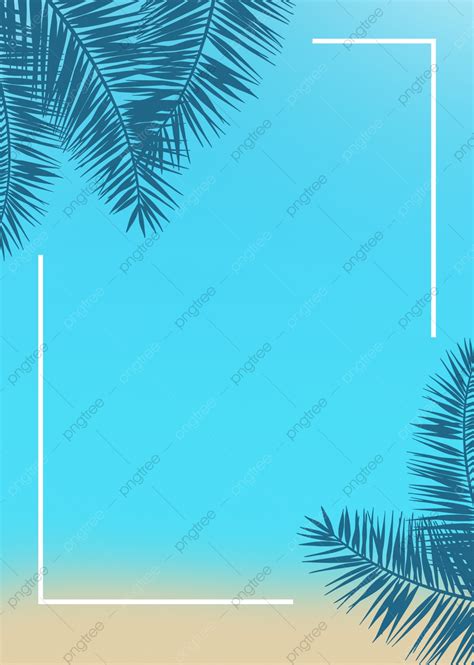 Simple Beach Summer Background Wallpaper Image For Free Download Pngtree