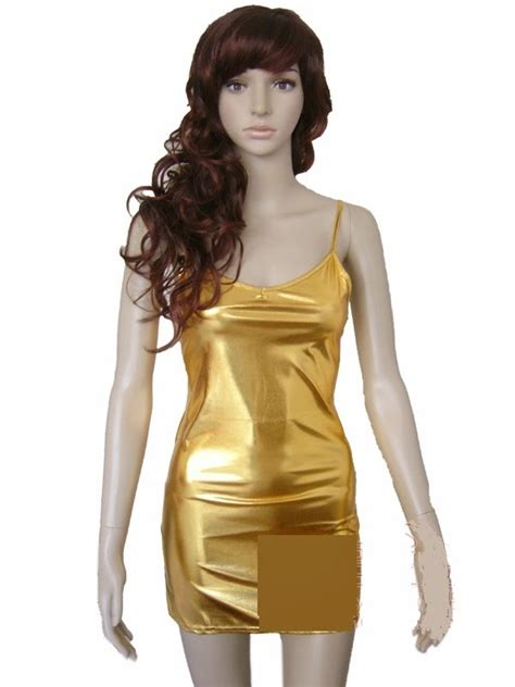Fashion Care 2u Cw151 3 Sexy Gold Clubwear Mini Dress