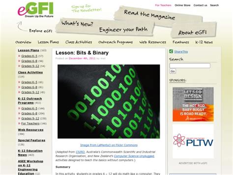 Bits And Binary Lesson Plan For 5th 9th Grade Lesson Planet