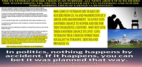 Fdr Forecast 1000 Veteran Suicides A Month Are Planned Not An Accident Free Download Borrow