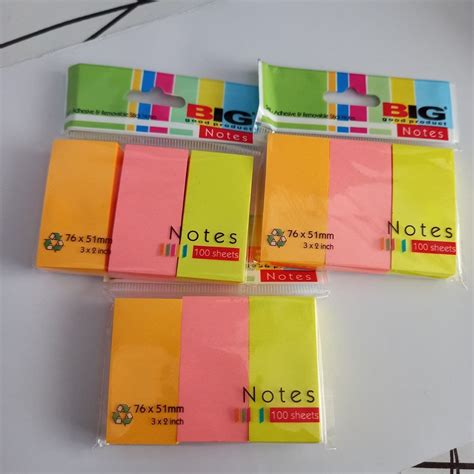 Sticky Note Rainbow 3 Warna Pembatas Buku Kertas Warna Warni Kecil