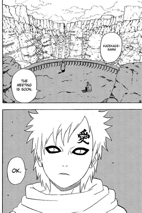 When Naruto Discovered That Gaara Was Kazekage Naruto Gaara Manga
