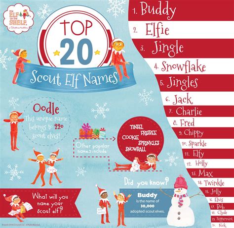 These names not only sound good but will also make the other person feel good. Top 20 Scout Elf Names | Elf names, Christmas elf names ...