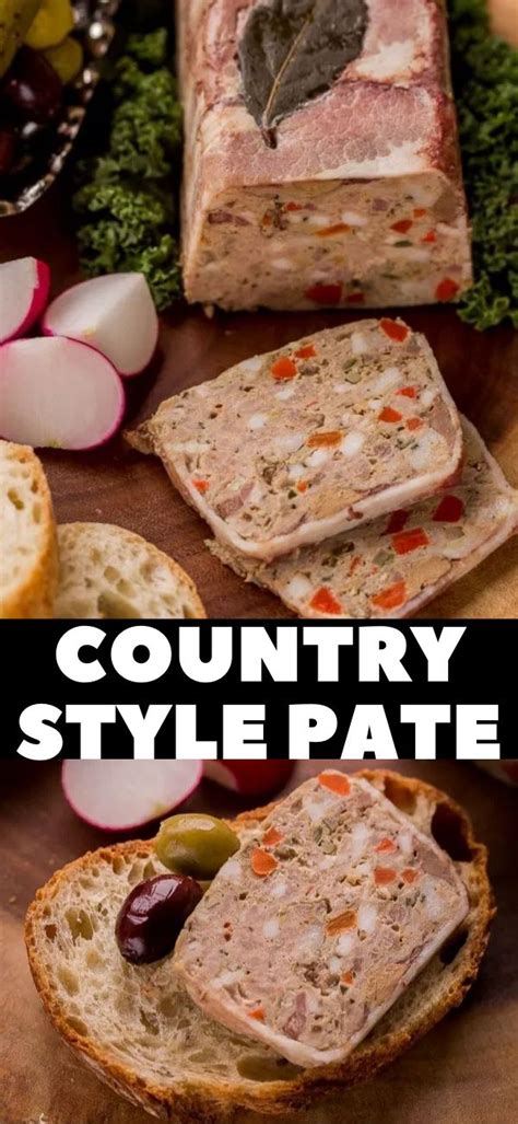 Country Style Pate Recipe Pate Recipes Recipes Quick Easy Meals