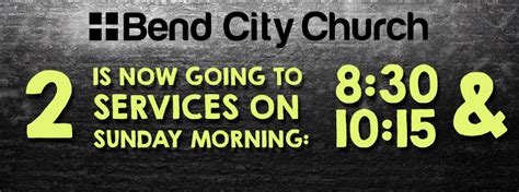 Two Services Bend City Church West Bend Wisconsin