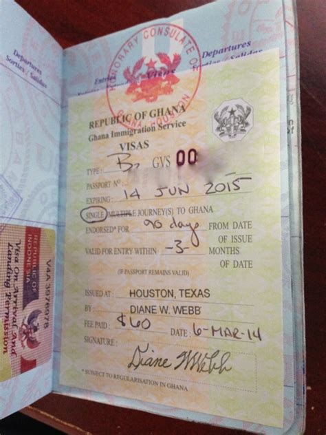 Ghana Visa Documents Required Embassy N Visa