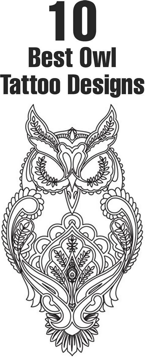 Best Owl Tattoo Designs Our Top 10