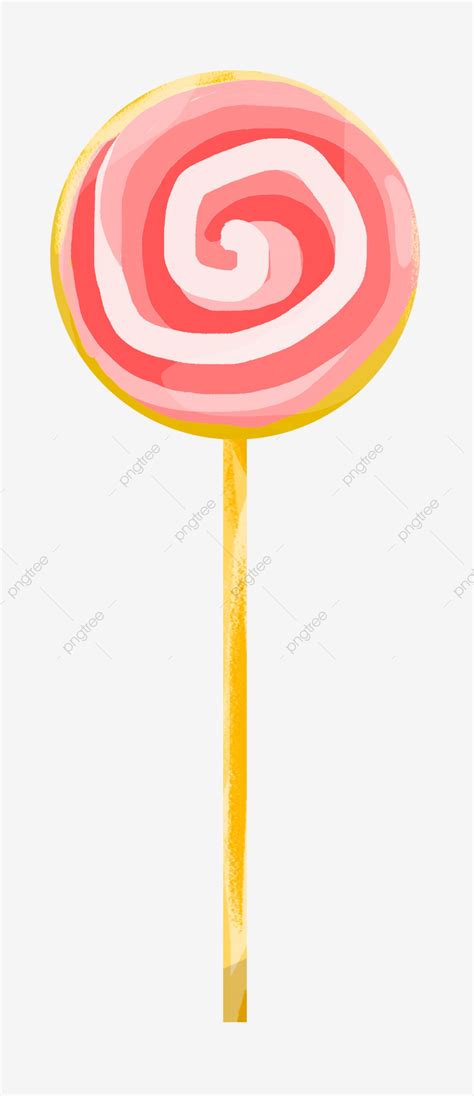 Hand Drawn Lollipop Pink Lollipop Pink Candy Cartoon Lollipop, Delicious Lollipop, Pink Lollipop ...