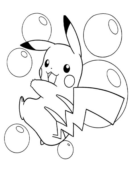Pikachu With Pokeballs Coloring Page Anime Coloring Pages The Best