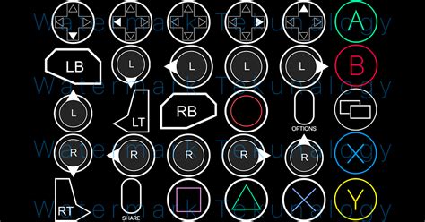 Simple Controller Button Icons 2d Icons Unity Asset Store