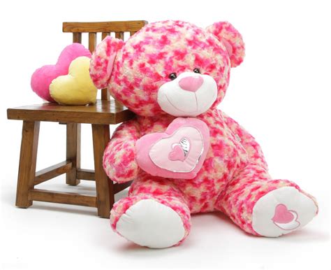 Giant Teddy 3½ Ft Valentines Teddy Bear Sassy Big Love Wplush Heart
