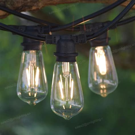 100ft G40 Globe String Lights With Bulbsoutdoor Market Lights For