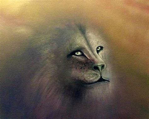 Ghost Lion At Dusk Painting By Jake Knee Pixels