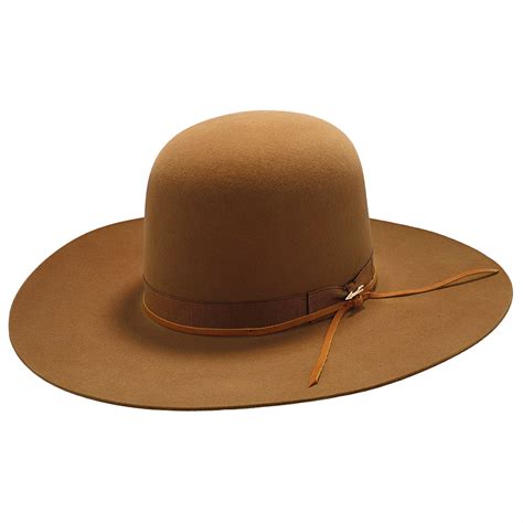 Open Crown Flat Brim Cowboy Hat Ubicaciondepersonascdmxgobmx