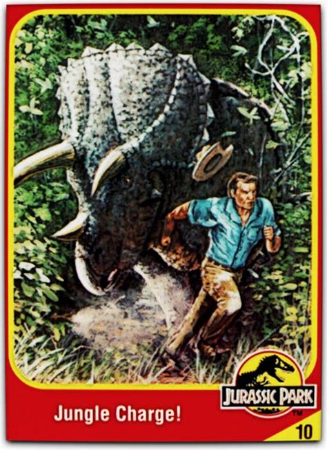 Classic Jurassic Park Topps Trading Card Circa 1993 Jurassic