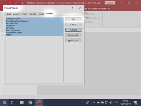 How To Repair A Microsoft Access Database By Using “import” Accdb