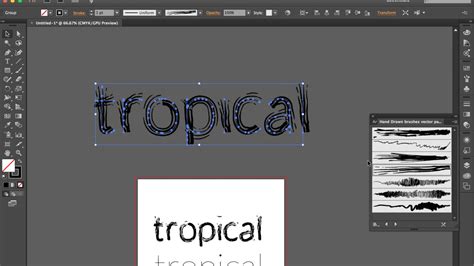 How To Turn Fonts Into Single Line Paths With Illustrator Cc Youtube