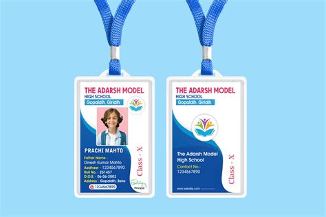 Student Id Card Template For School 110423 Free Hindi Design