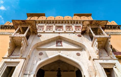 Entrance Of Amer Fort In Jaipur A Major Tourist Attraction In