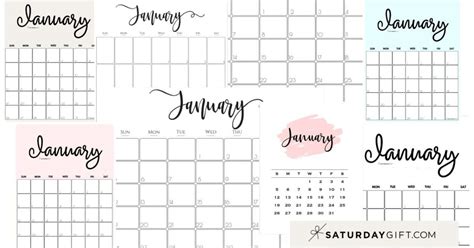 Create your own 2021 month planners using our calendar maker you can print multiple copies of the calendar or planner as you like, make sure the copyright text at the bottom remains intact. Cute (and free!) Printable Calendars | SaturdayGift