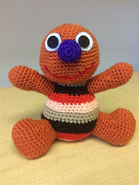 Baby David Crochet Elmo Teddy Bear Friend Sesame Street Doll Etsy