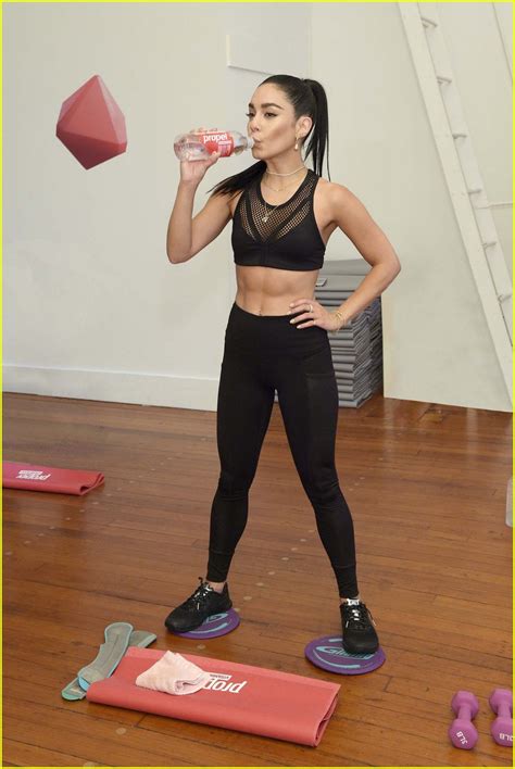 Vanessa Hudgens Shows Off Her Abs At Propel Vitamin Boost Event Photo 1235495 Photo Gallery