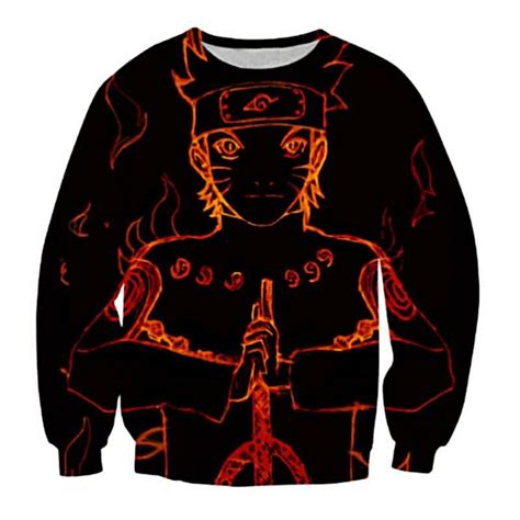 Anime Naruto Crewneck Sweatshirt 3d Pullover Naruto Clothing