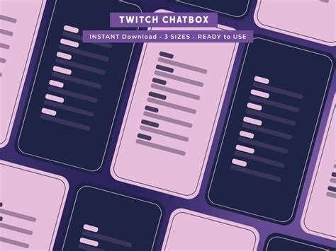2 Purple Pink Cute Minimal Aesthetic Twitch Chatbox Cute Etsy