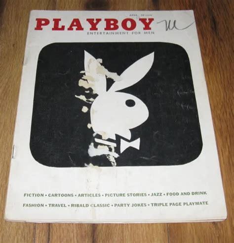 Vintage Playboy Mens Magazine April Complete With Rusty Filsher